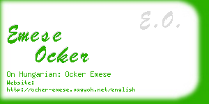 emese ocker business card